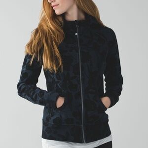 Lululemon Scuba Hoodie II Flat Inky Floral Heathered Inkwell Deep Coal/Inkwell